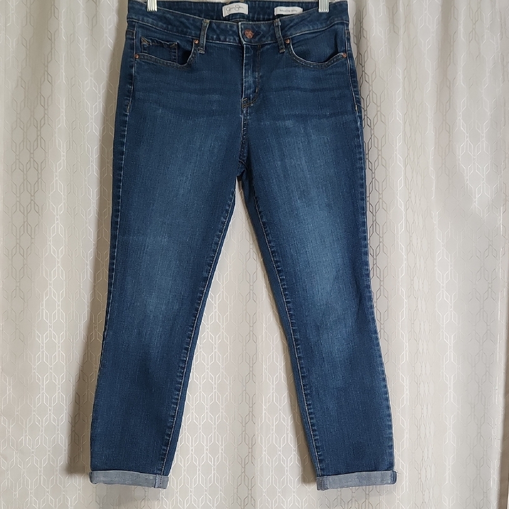 Jessica Simpsons Rolled Cropped Skinny Jeans